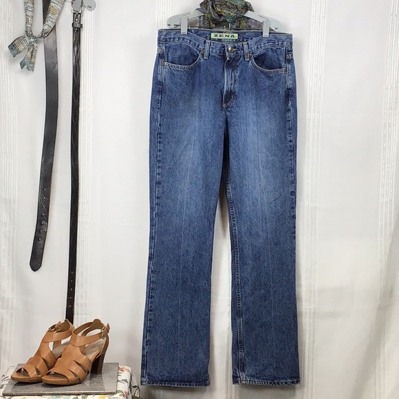 🌵VTG ZENA ‘Estilo’ Straight Leg Boot Cut High Rise 4 Pocket - Picture 6 of 6